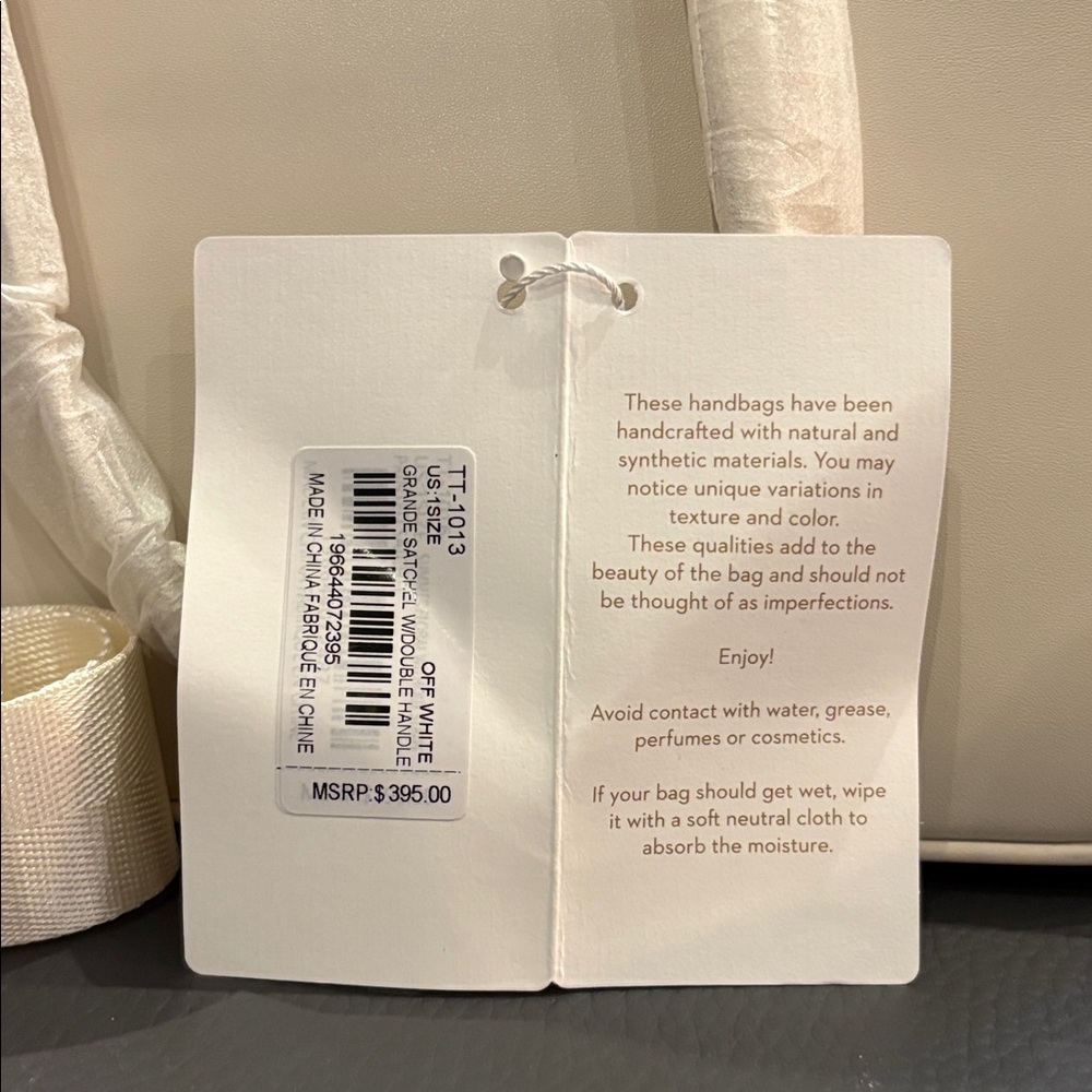 Trina Turk Elegant Cream Tote - Picture 4 of 7